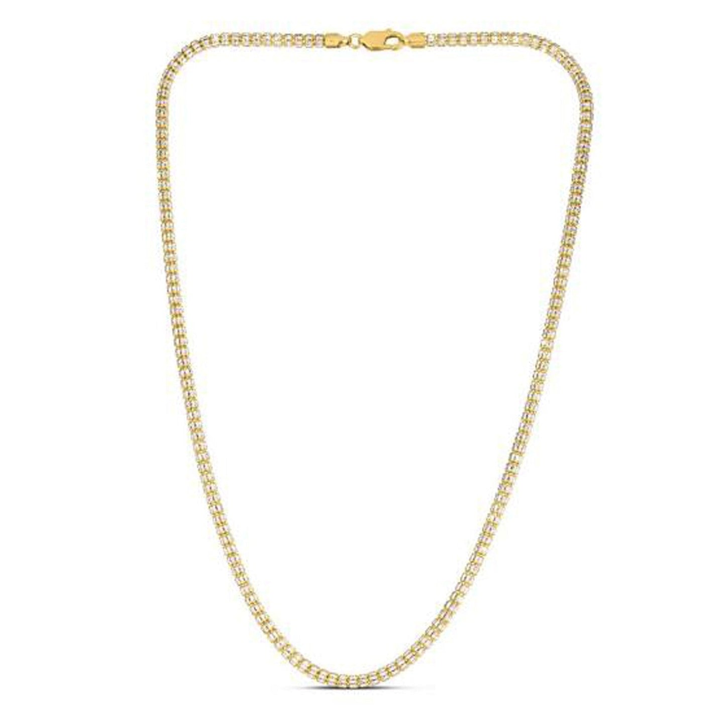 Ice Barrel Chain in 14k Yellow Gold (3.23 mm) Bids.com