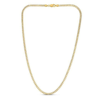 Ice Barrel Chain in 14k Yellow Gold (3.23 mm) Bids.com