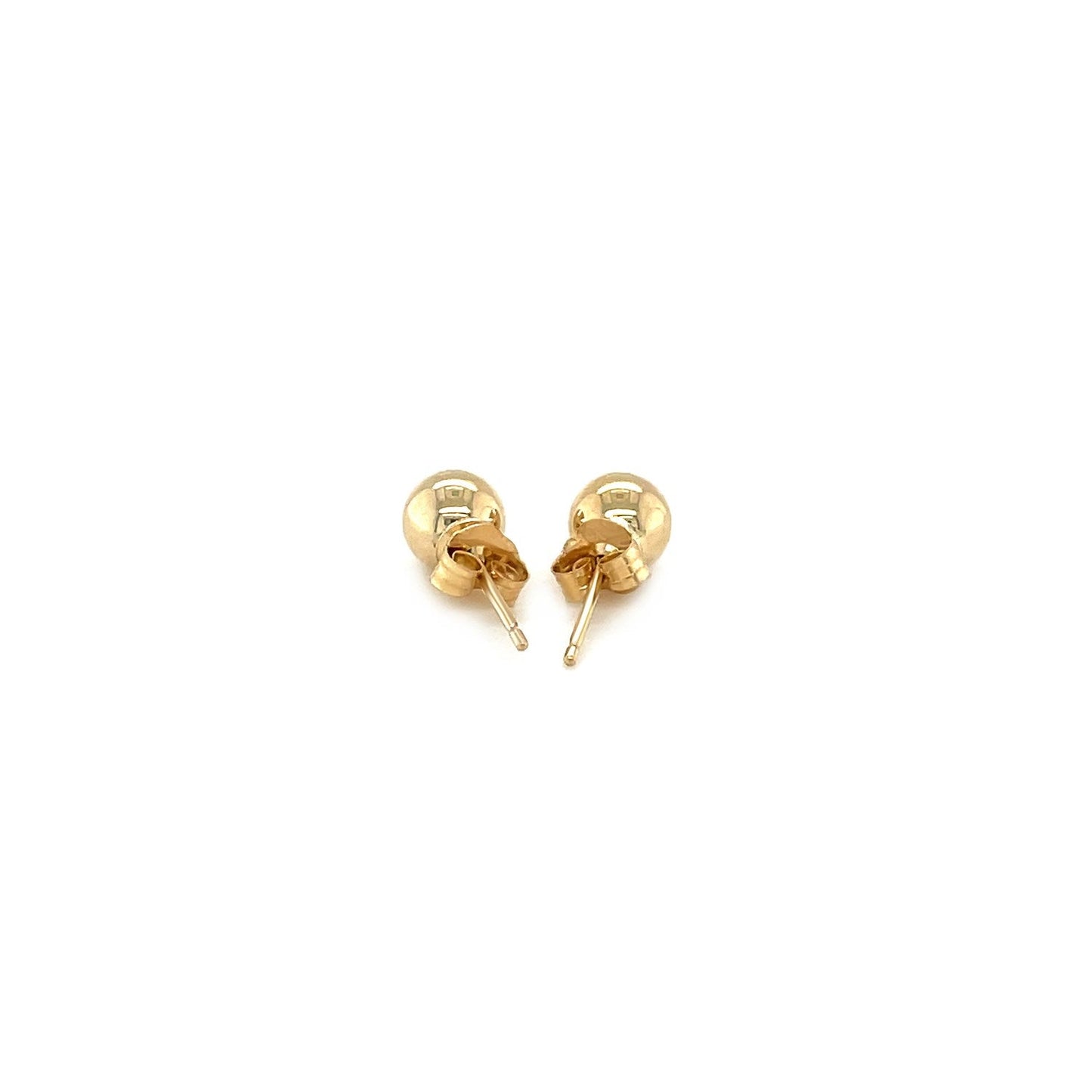 14k Yellow Gold Round Stud Earrings (5.0 mm) Bids.com