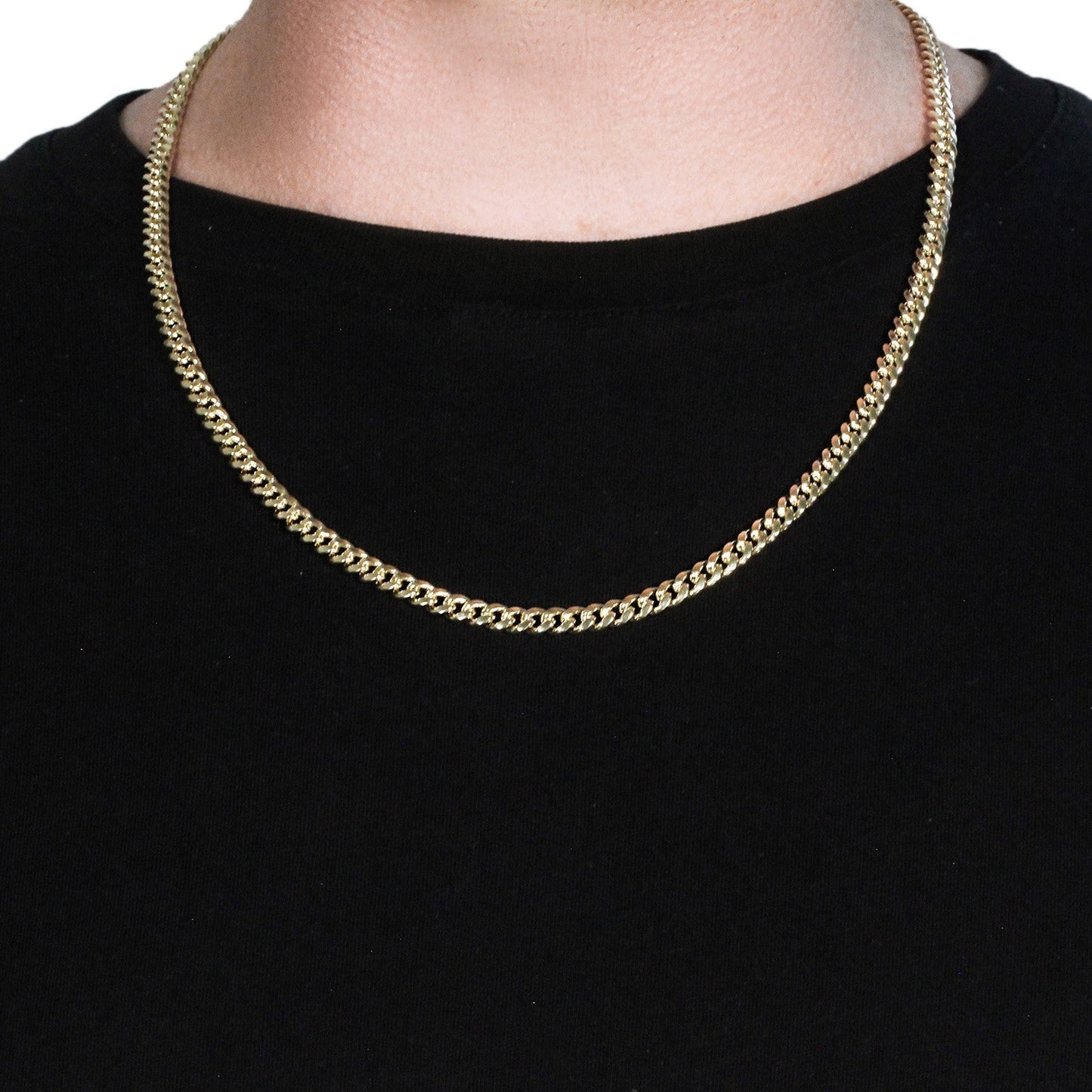 10k Yellow Gold Semi Solid Miami Cuban Chain (5.00 mm) Bids.com