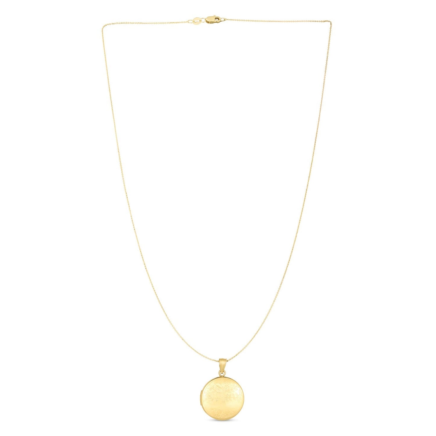 14k Yellow Gold Tree of Life Locket Necklace Bids.com