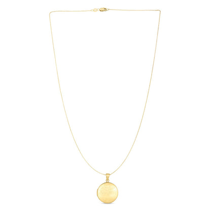 14k Yellow Gold Tree of Life Locket Necklace Bids.com