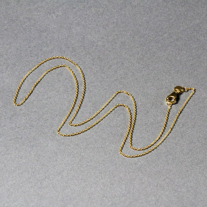 10k Yellow Gold Oval Cable Link Chain (0.97 mm) Bids.com