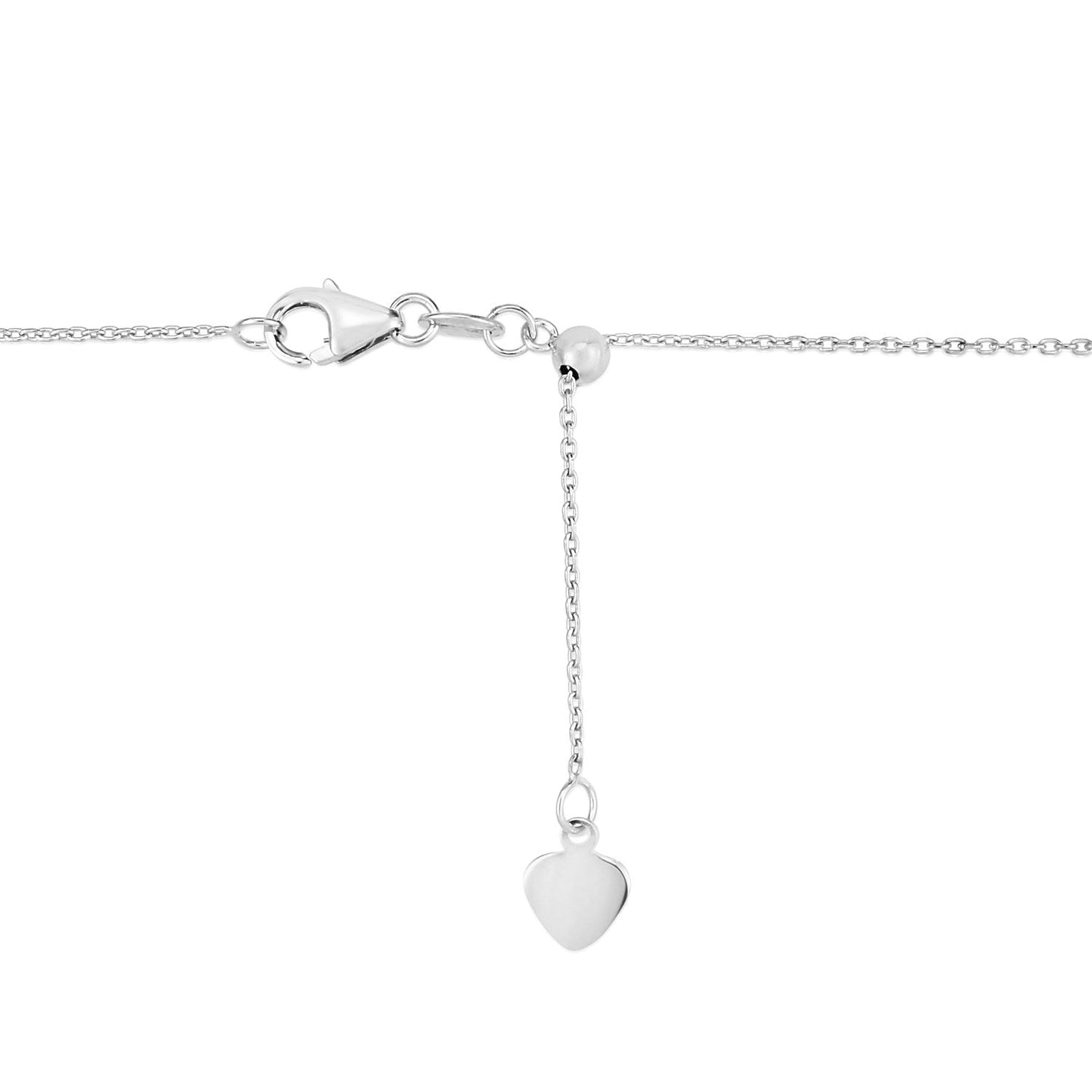 Adjustable Cable Chain in 14k White Gold (1.0mm) Bids.com