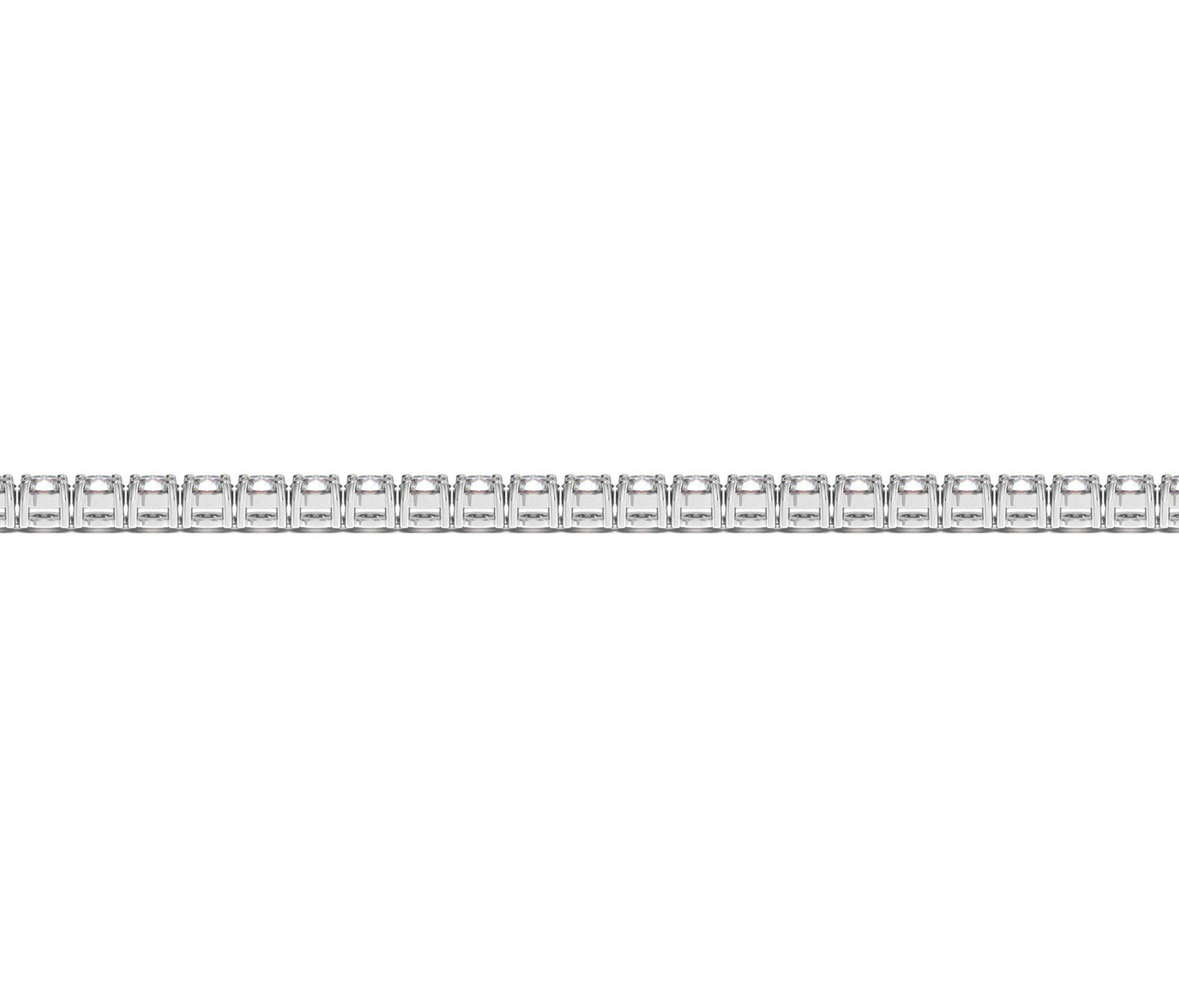 Lab Grown Round Diamond Tennis Bracelet in 14k White Gold (3 cctw F/G  VS2/SI1) Bids.com