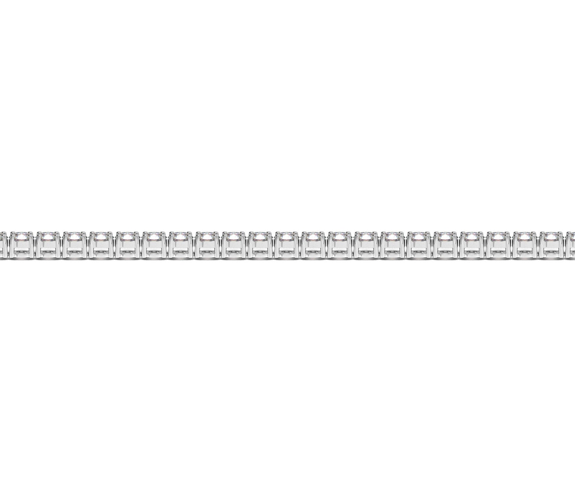 Lab Grown Round Diamond Tennis Bracelet in 14k White Gold (3 cctw F/G  VS2/SI1) Bids.com