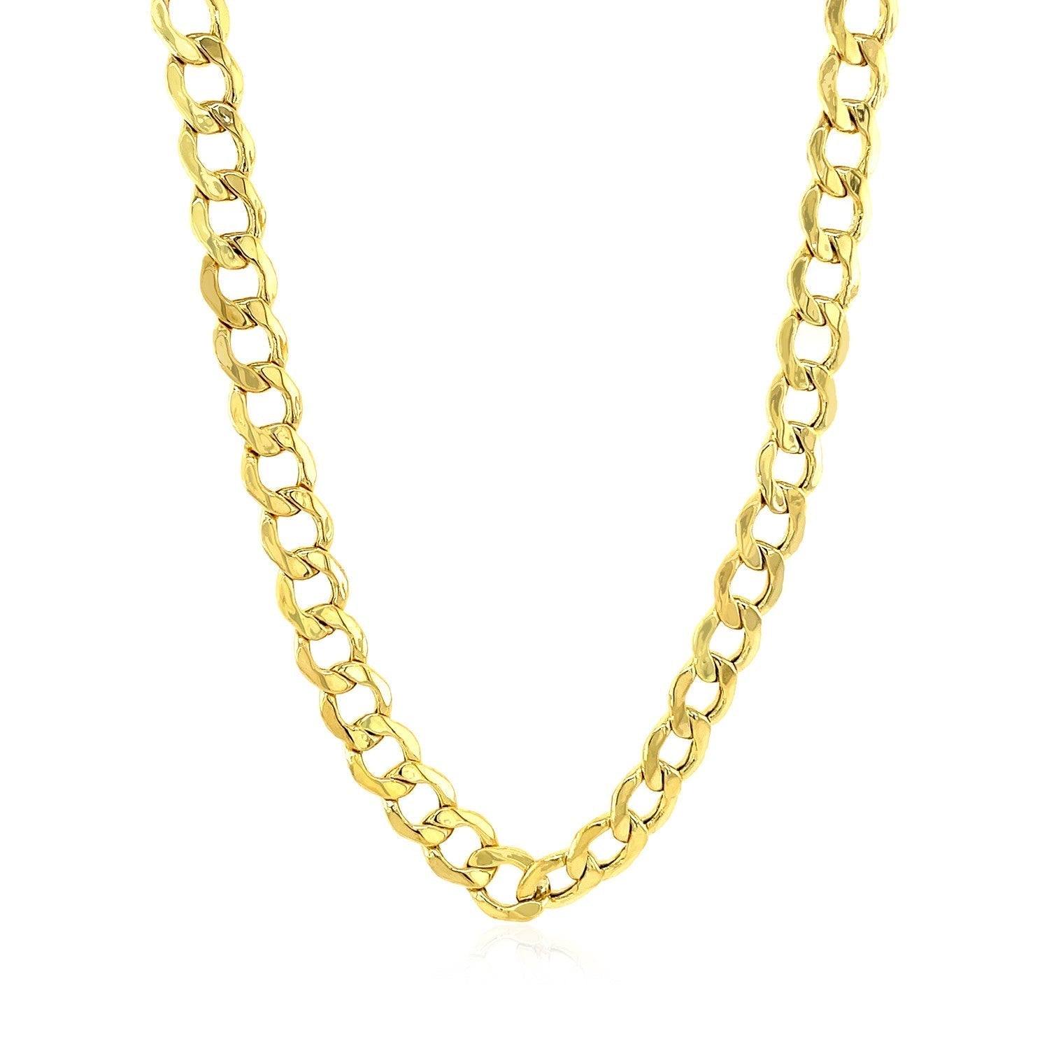 6.1mm 10k Yellow Gold Curb Chain Bids.com