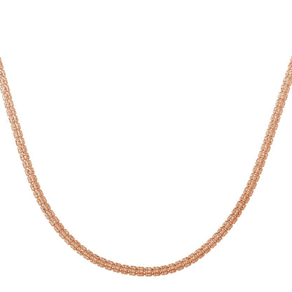 Ice Barrel Chain in 14k Rose Gold (3.10 mm) Bids.com