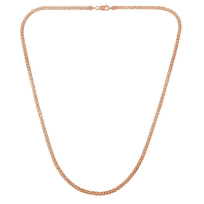 Ice Barrel Chain in 14k Rose Gold (3.10 mm) Bids.com