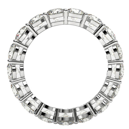 Round Cut Lab Grown Diamond Eternity Ring in 14k White Gold (3 cttw FG/VS2) Bids.com