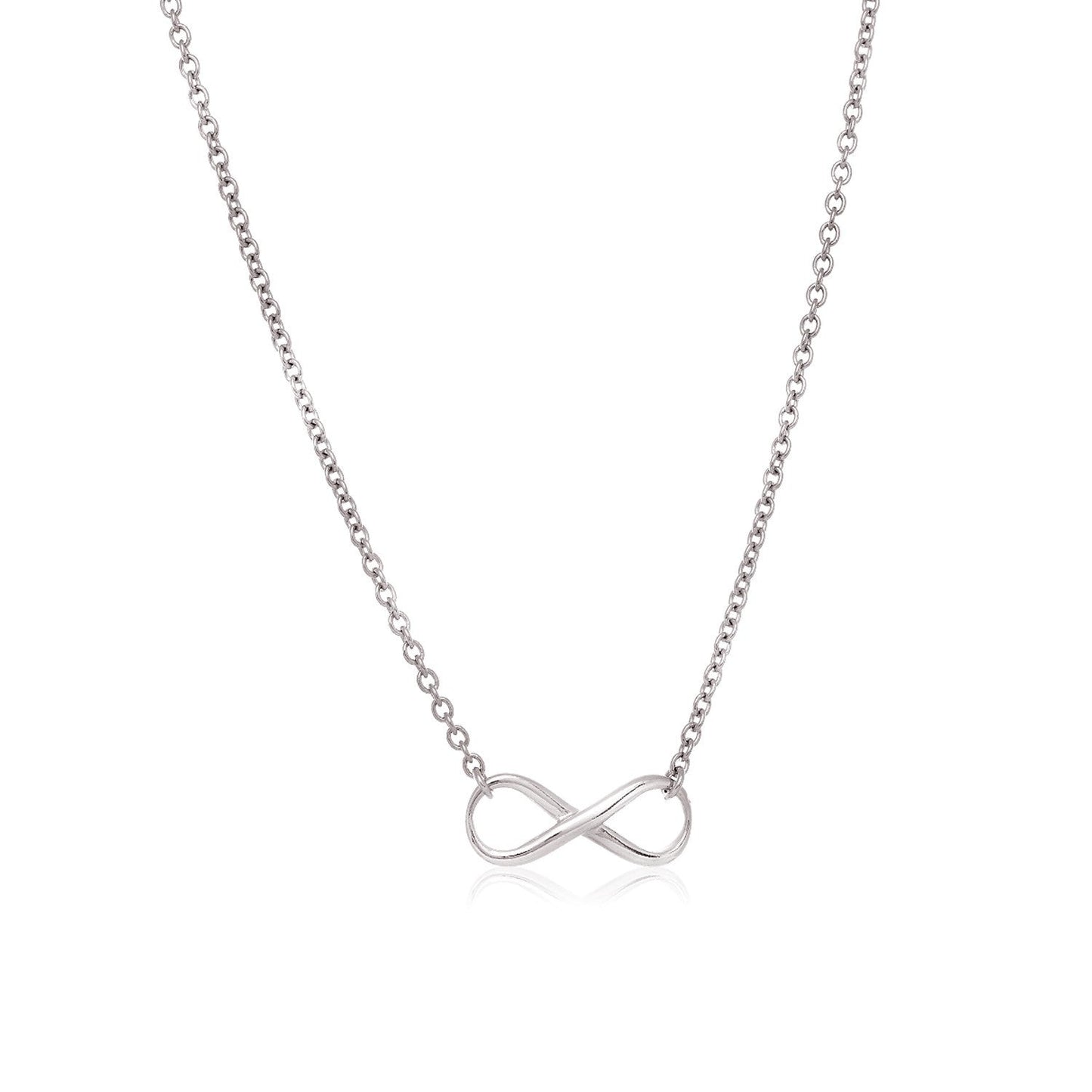 Sterling Silver Infinity Symbol Necklace Bids.com