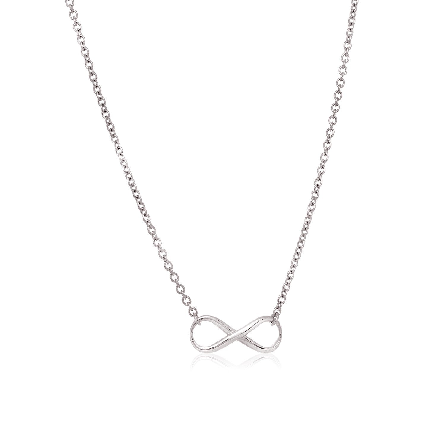 Sterling Silver Infinity Symbol Necklace Bids.com