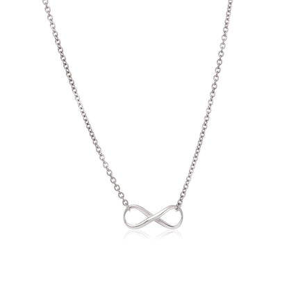 Sterling Silver Infinity Symbol Necklace Bids.com