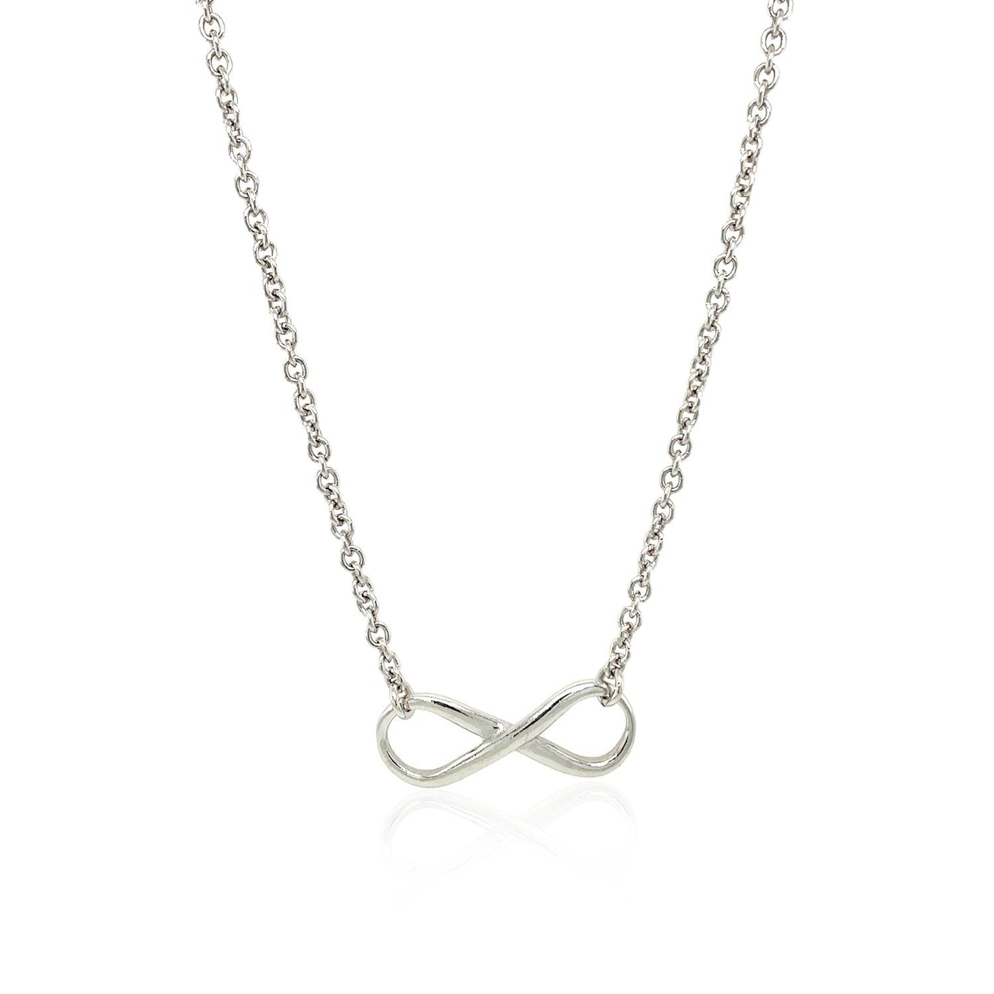 Sterling Silver Infinity Symbol Necklace Bids.com