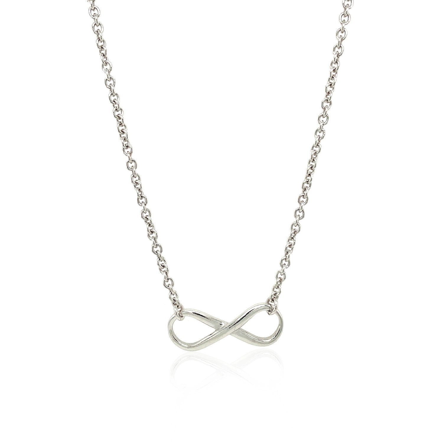 Sterling Silver Infinity Symbol Necklace Bids.com
