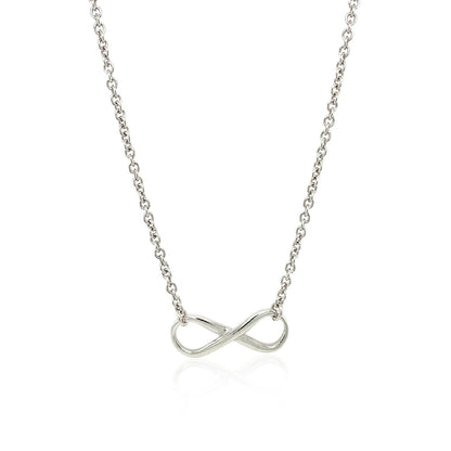 Sterling Silver Infinity Symbol Necklace Bids.com
