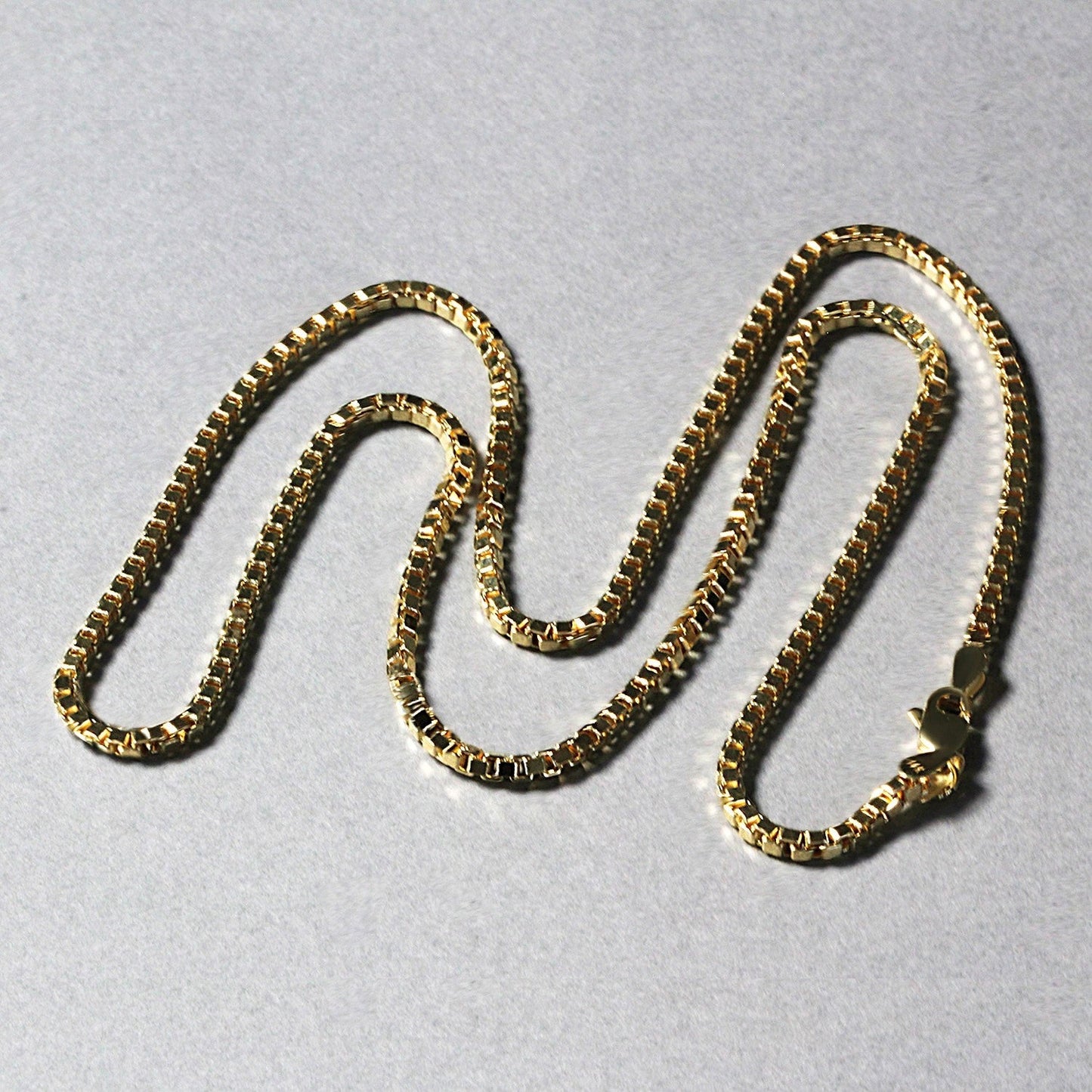 2.0mm 14k Yellow Gold Semi Solid Box Chain Bids.com