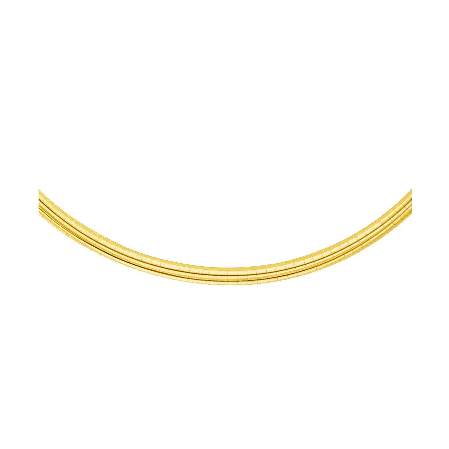 14k Yellow Gold Chain in a Classic Omega Design (4 mm) Bids.com