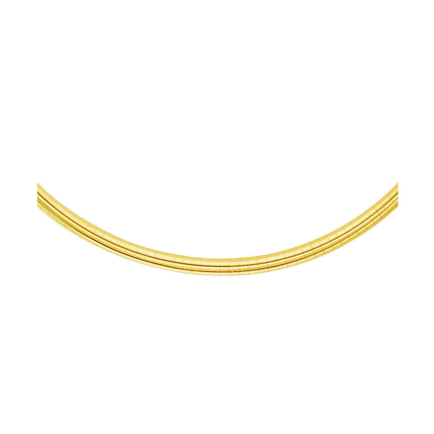 14k Yellow Gold Chain in a Classic Omega Design (4 mm) Bids.com
