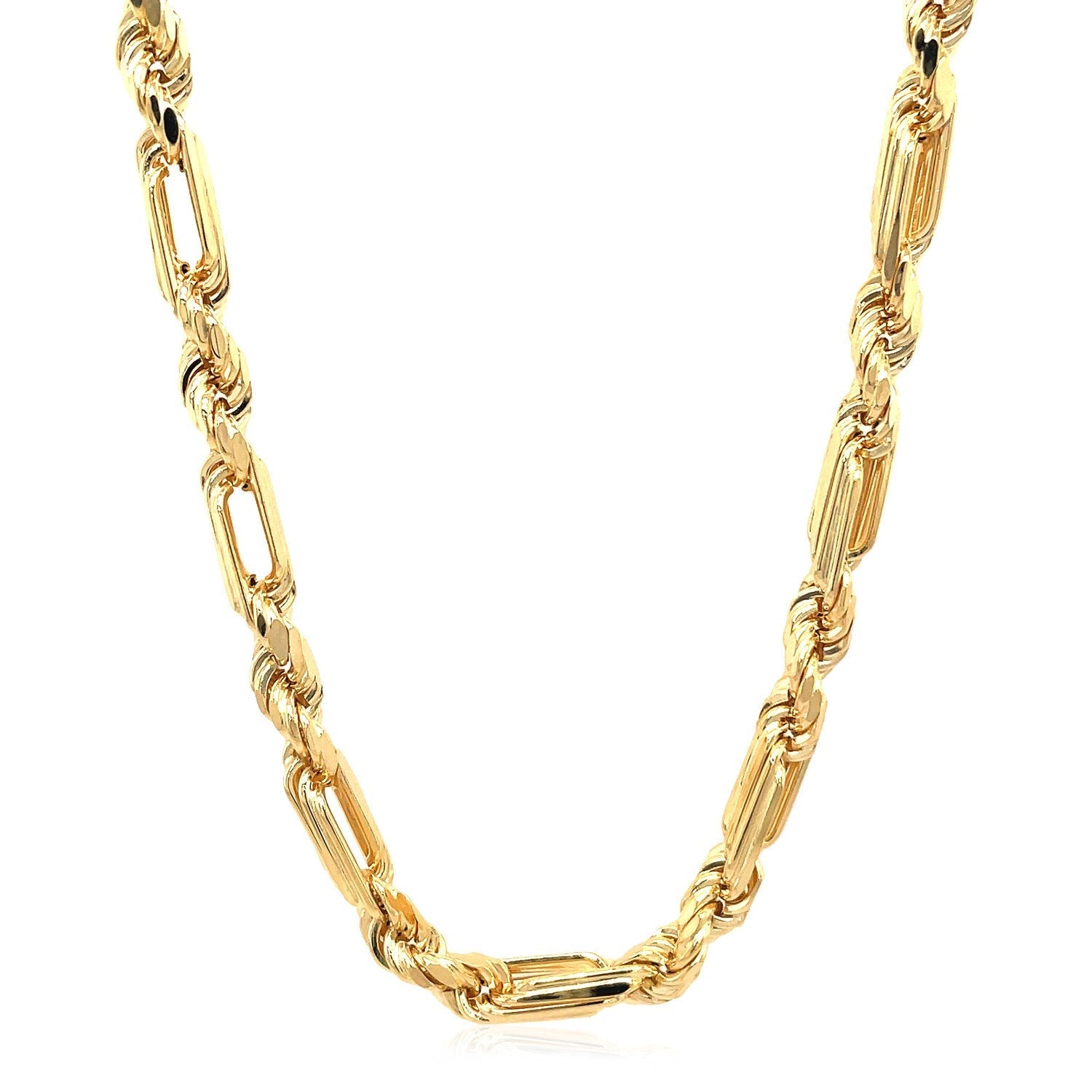 14k Yellow Gold Figaro Chain Necklace Bids.com