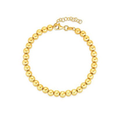 14k Yellow Gold Bead Chain Necklace(5mm) Bids.com