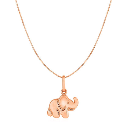 Elephant Pendant in 10k Rose Gold Bids.com