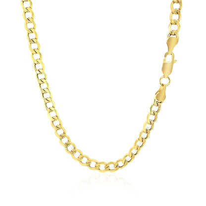 4.4mm 10k Yellow Gold Curb Chain Bids.com