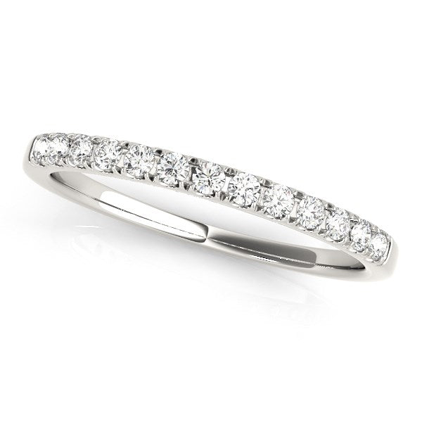 14k White Gold Timeless Diamond Wedding Ring (1/5 cttw) Bids.com