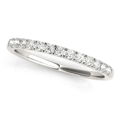 14k White Gold Timeless Diamond Wedding Ring (1/5 cttw) Bids.com