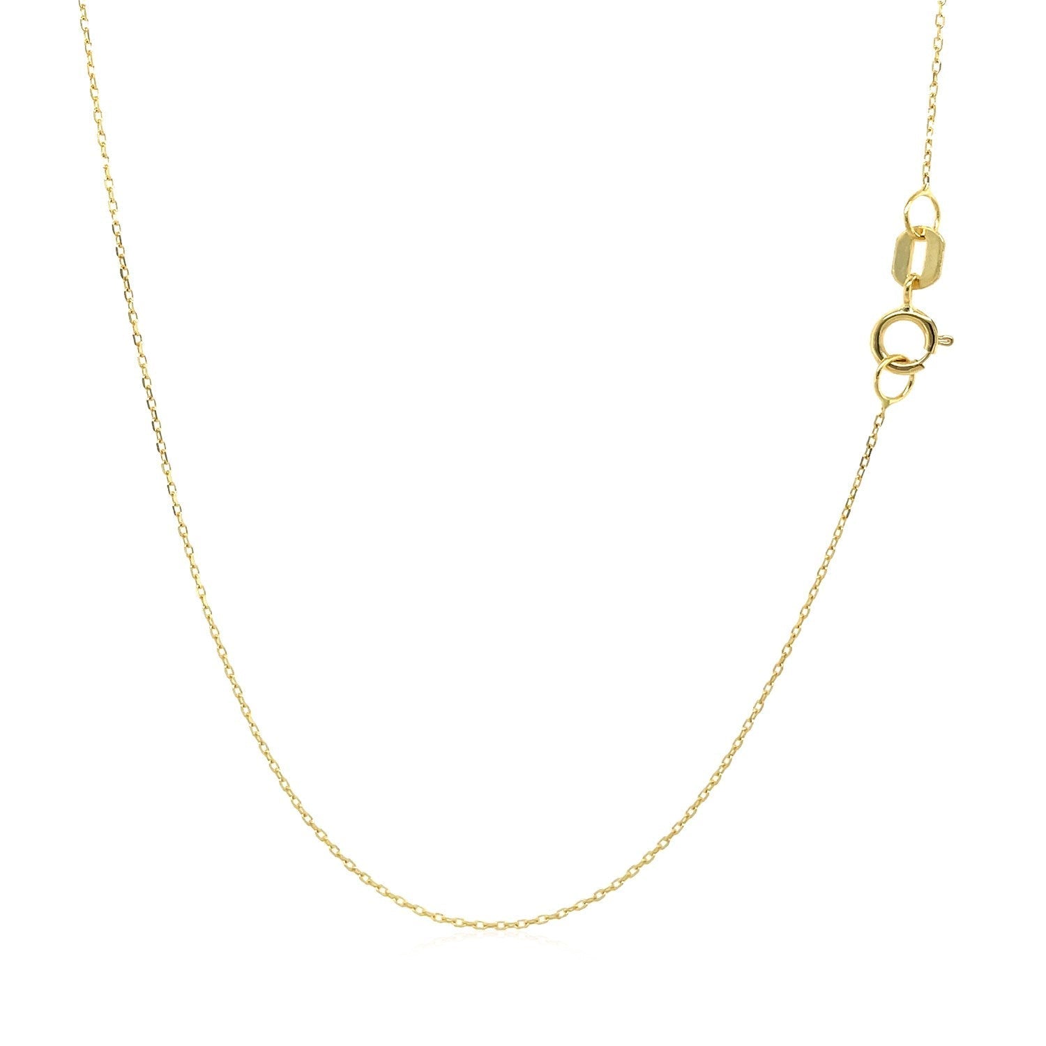 14k Yellow Gold Necklace with Moon Bids.com