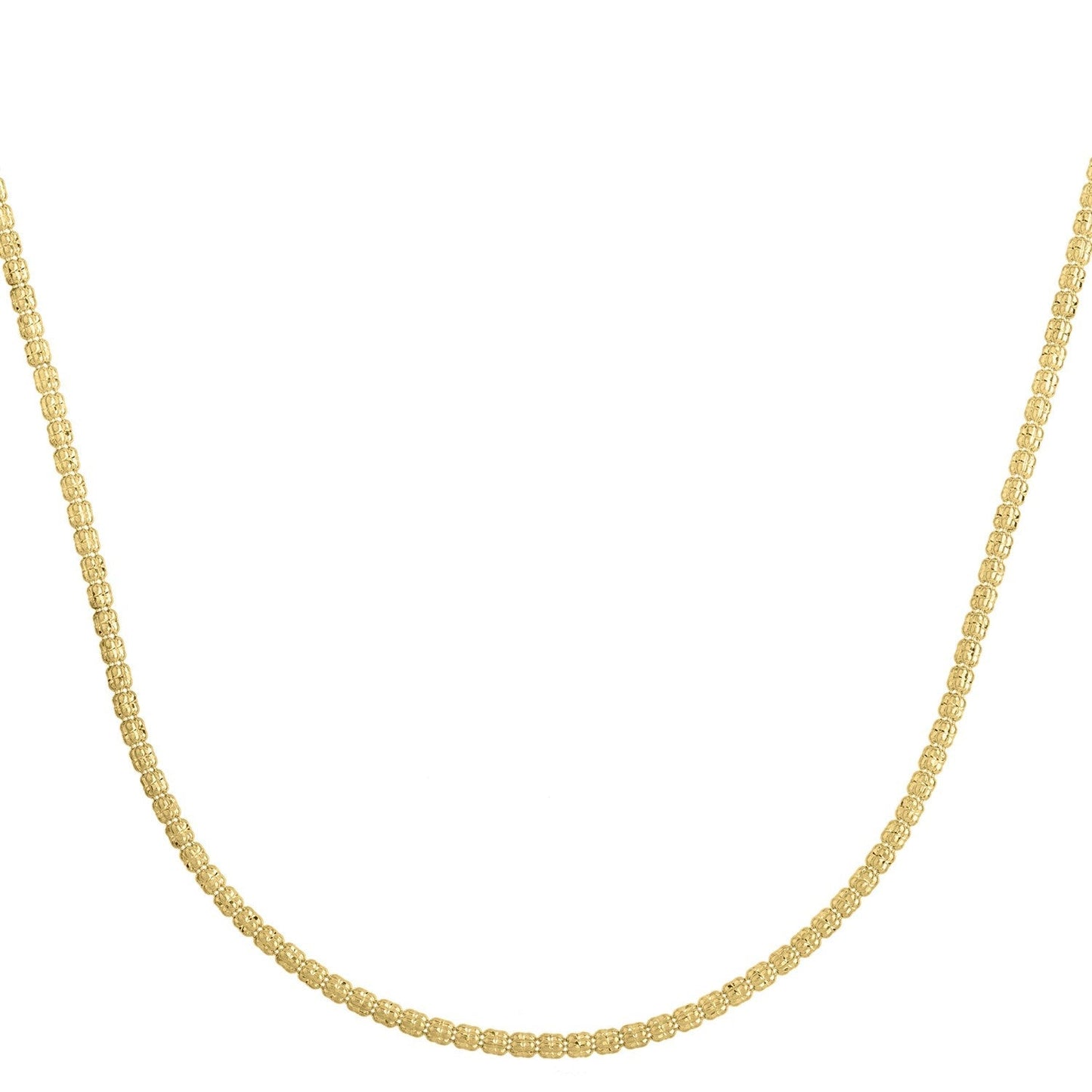 Ice Barrel Chain in 14k Yellow Gold (2.70 mm) Bids.com