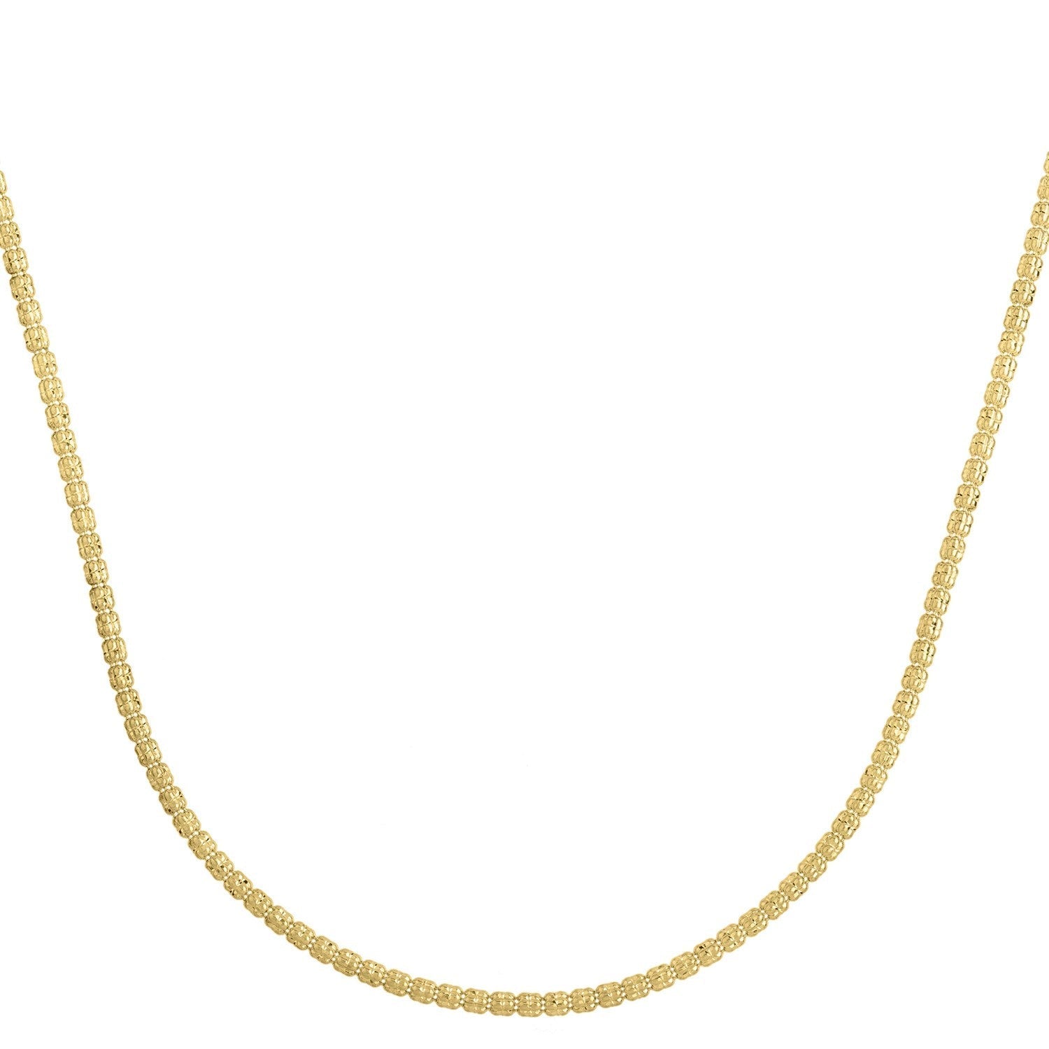 Ice Barrel Chain in 14k Yellow Gold (2.70 mm) Bids.com