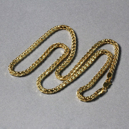 3.15mm 14k Yellow Gold Diamond Cut Round Franco Chain Bids.com