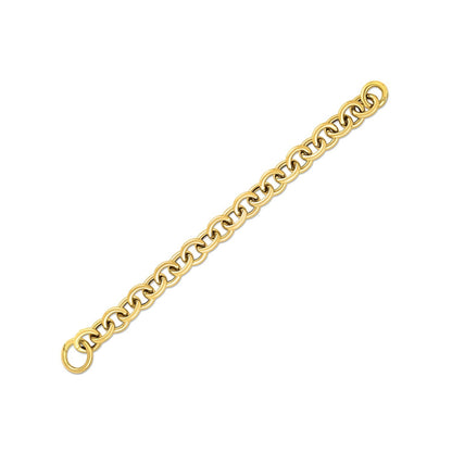 14k Yellow Gold Round Link Bracelet (11.60 mm) Bids.com