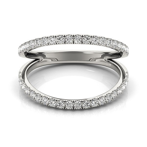 14k White Gold Diamond Split Band Ring (1/4 cttw) Bids.com