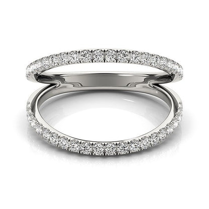 14k White Gold Diamond Split Band Ring (1/4 cttw) Bids.com