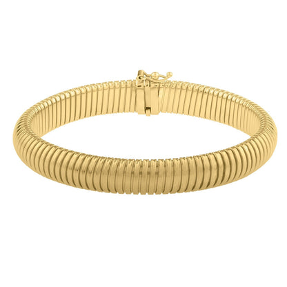 14k Yellow Gold Tubogas Bracelet (9.00 mm) Bids.com