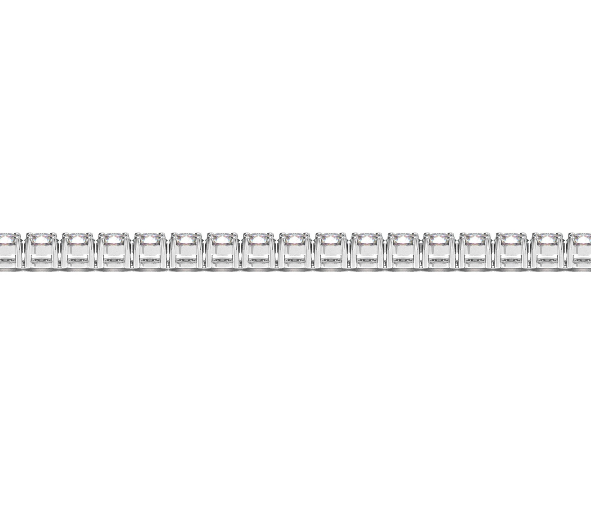 Lab Grown Round Diamond Tennis Bracelet in 14k White Gold (6 cctw F/G  VS2/SI1) Bids.com