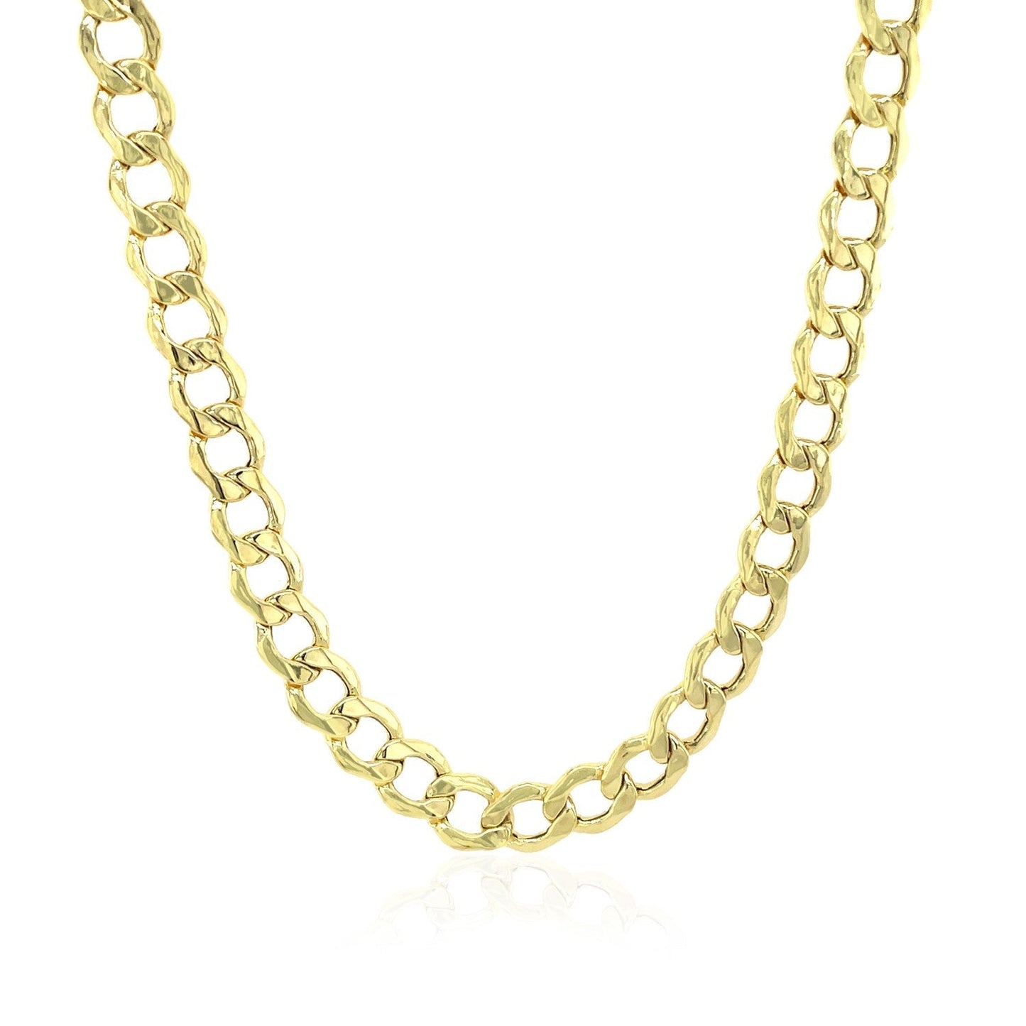 5.3mm 10k Yellow Gold Curb Chain Bids.com