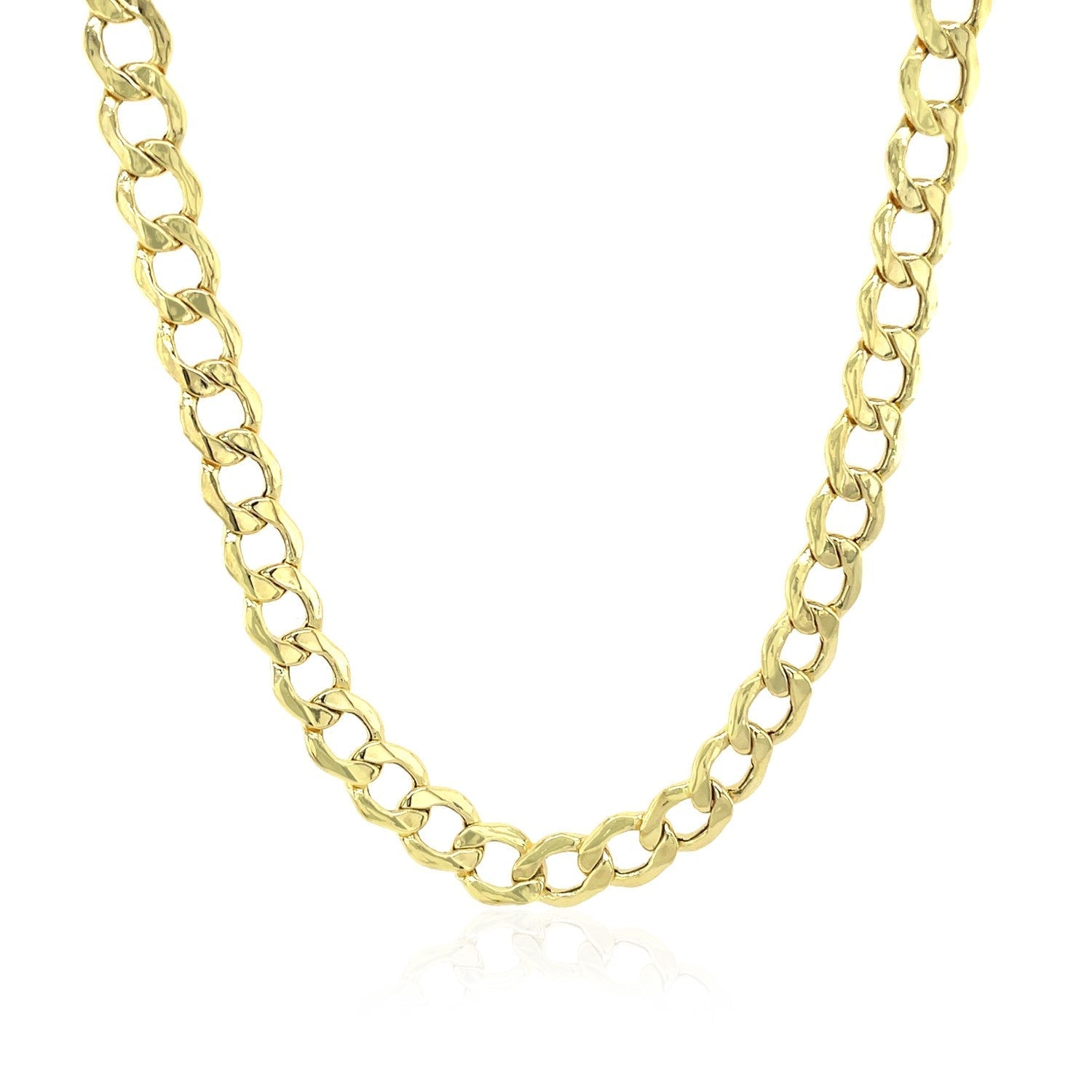 5.3mm 10k Yellow Gold Curb Chain Bids.com