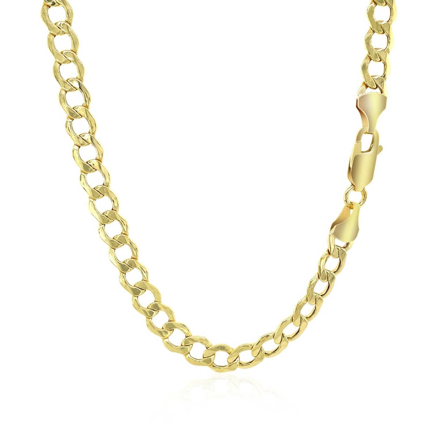5.3mm 10k Yellow Gold Curb Chain Bids.com
