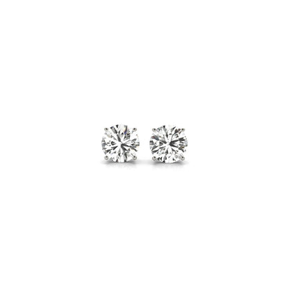 1 cttw Certified IGI Lab Grown Round Diamond Stud Earrings 14k White Gold (G/VS2) Bids.com