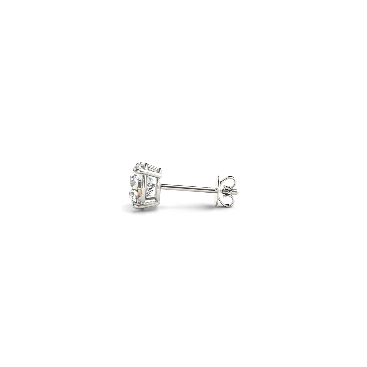 1 cttw Certified IGI Lab Grown Round Diamond Stud Earrings 14k White Gold (G/VS2) Bids.com