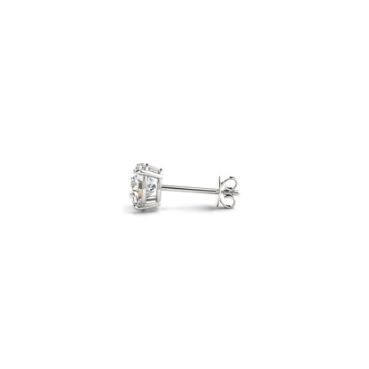 1 cttw Certified IGI Lab Grown Round Diamond Stud Earrings 14k White Gold (G/VS2) Bids.com