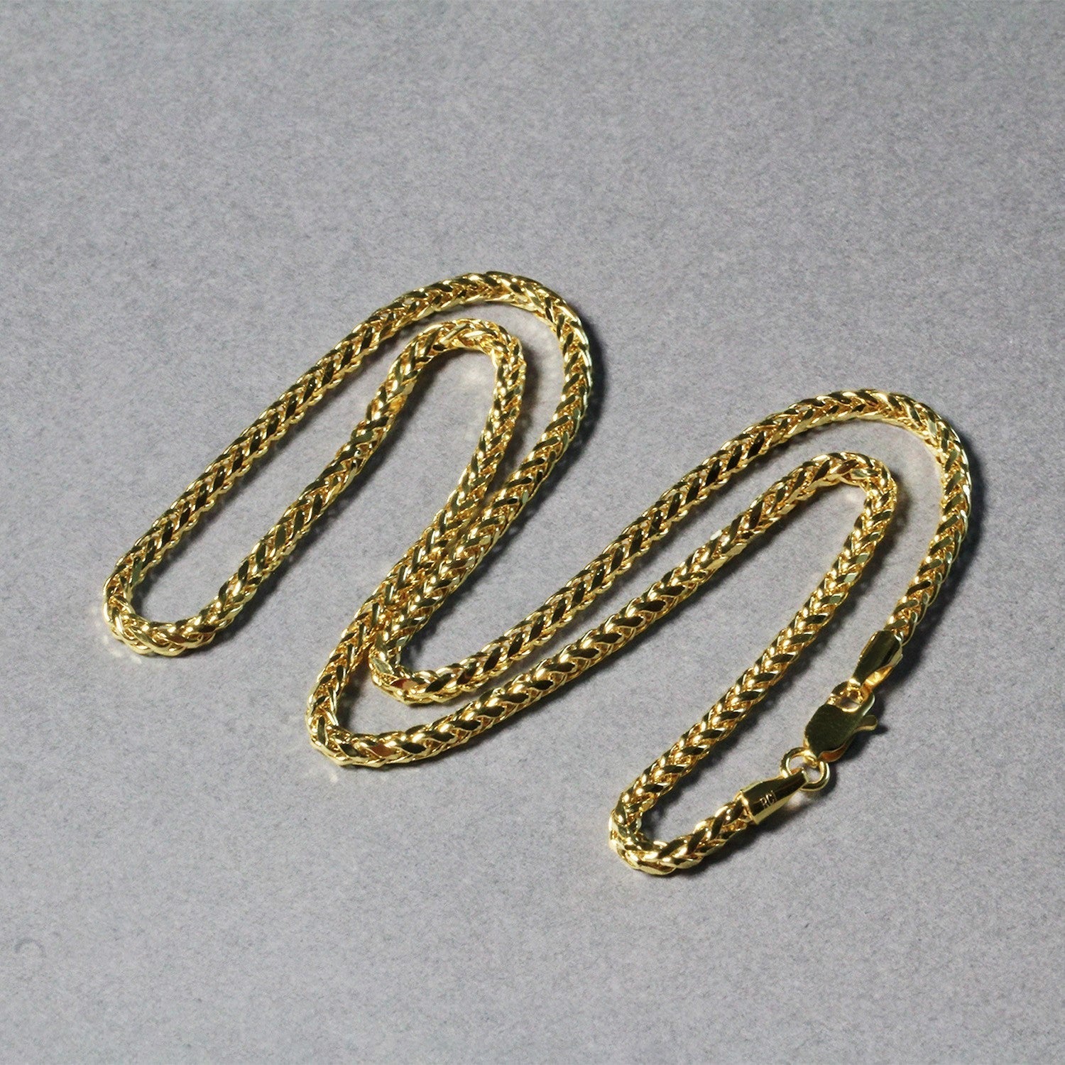 2.7mm 14k Yellow Gold Lite Diamond Cut Round Franco Chain Bids.com