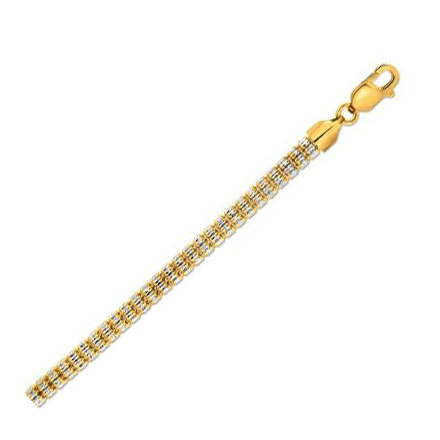 Ice Barrel Chain in 14k Yellow Gold (4.25 mm) Bids.com