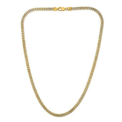 Ice Barrel Chain in 14k Yellow Gold (4.25 mm) Bids.com