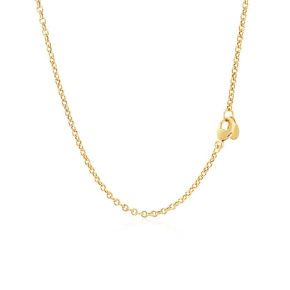 14k Yellow Gold Chain Necklace with Polished Knot Bids.com