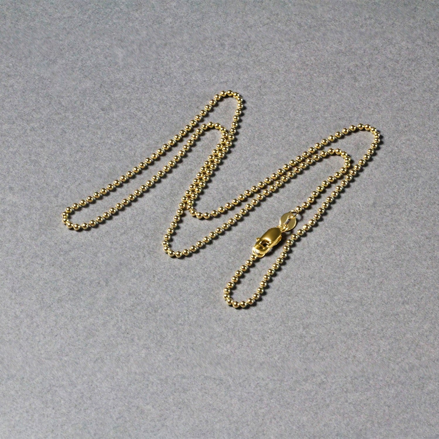 14k Yellow Gold Bead Chain 1.5mm Bids.com