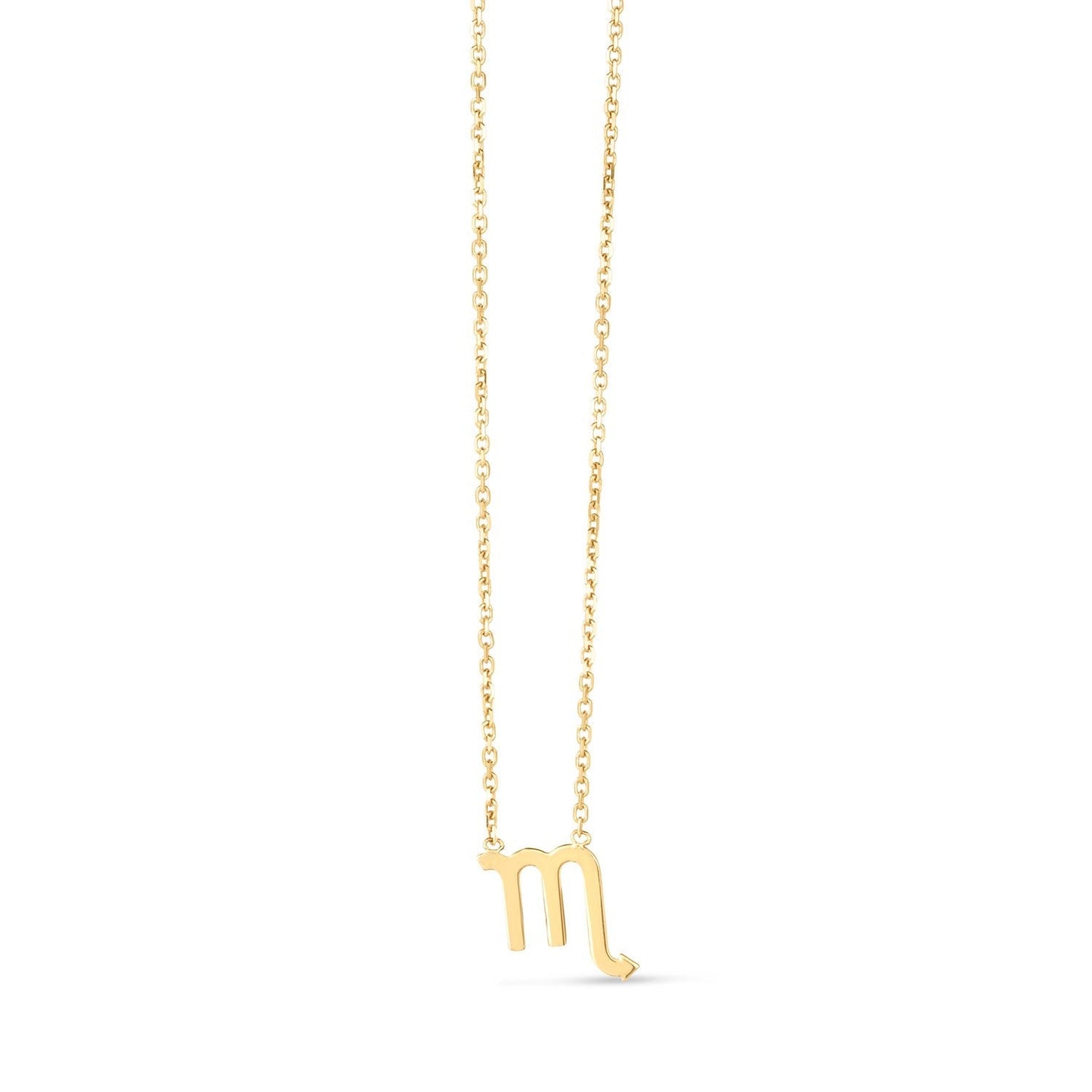 14K Yellow Gold Scorpio Necklace Bids.com